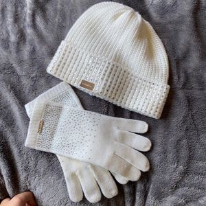 calvin klein glove and hat set